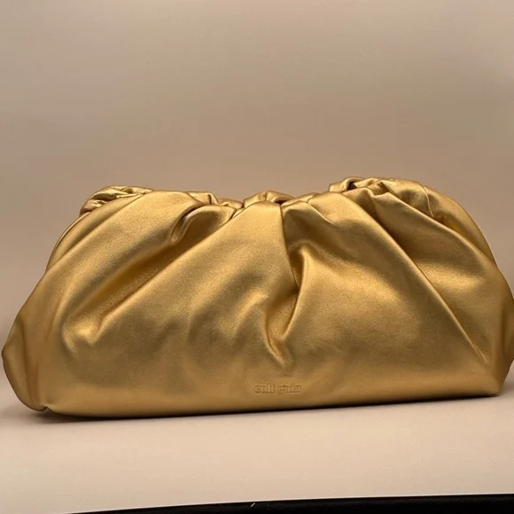 NEW cult gaia Dulce Gold Shoulder Bag - Picture 2 of 4
